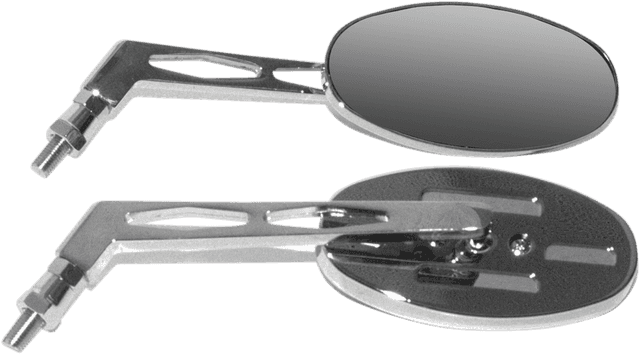 EMGO 20-26307 Mirrors - Side View - Oval - Long - Pair