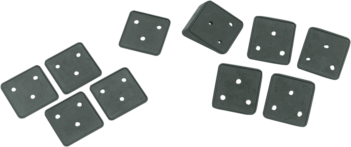 DRAG SPECIALTIES 2030-0015 License Plate Mounting Gaskets - Flat Style