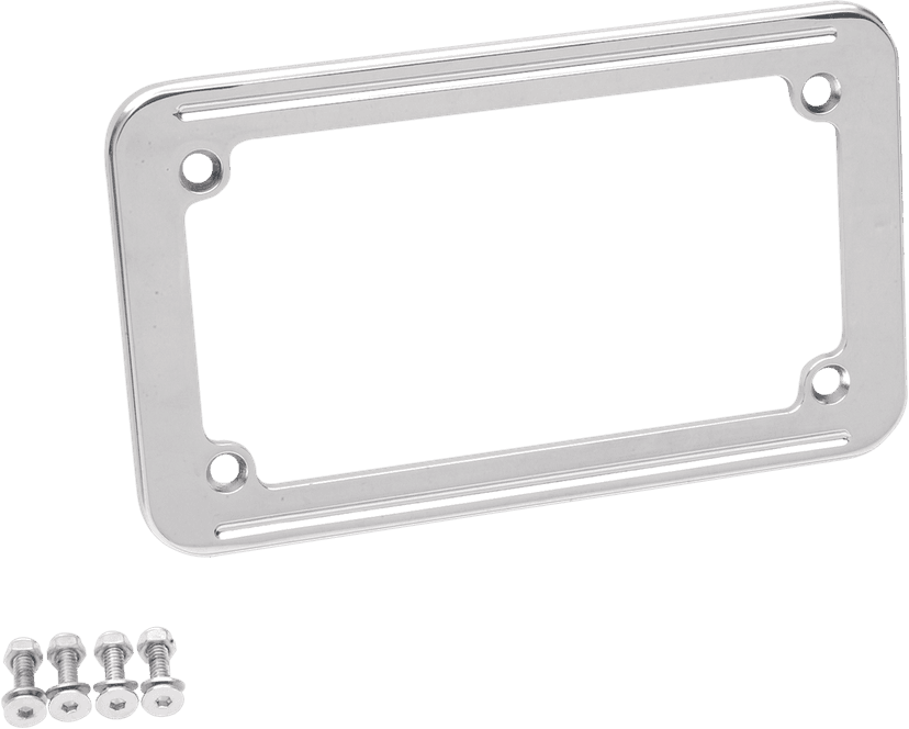 DRAG SPECIALTIES 2030-0214 License Plate Frame - Chrome