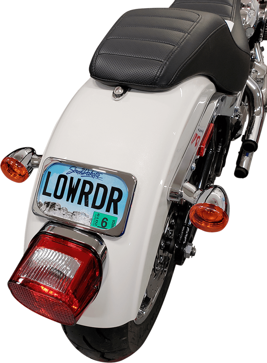 DRAG SPECIALTIES 2030-0625 License Plate Mount - Large Radius