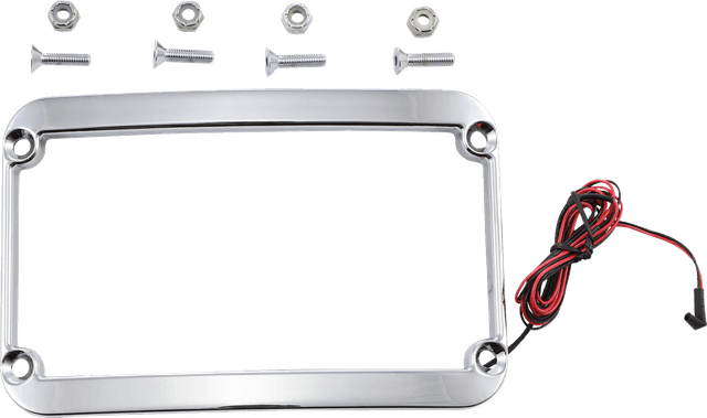 KLOCK WERKS 2030-0803 License Plate Frame - LED - Chrome — image 1 of 4