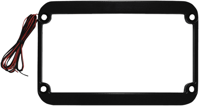 KLOCK WERKS 2030-0804 License Plate Frame - LED - Black