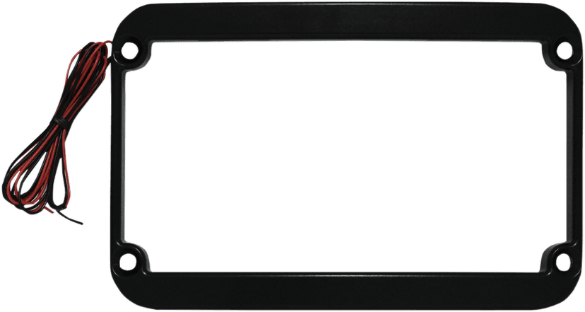 KLOCK WERKS 2030-0804 License Plate Frame - LED - Black