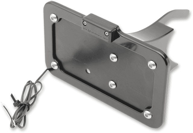 ACCUTRONIX 2030-0814 Side Mount License Plate - Black — image 2 of 2