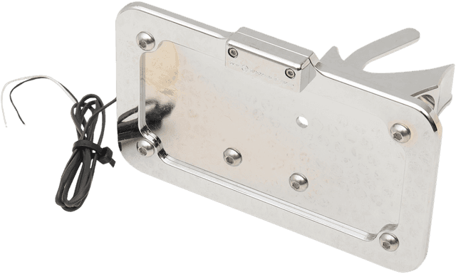 ACCUTRONIX 2030-0815 Side Mount License Plate - Chrome — image 1 of 2