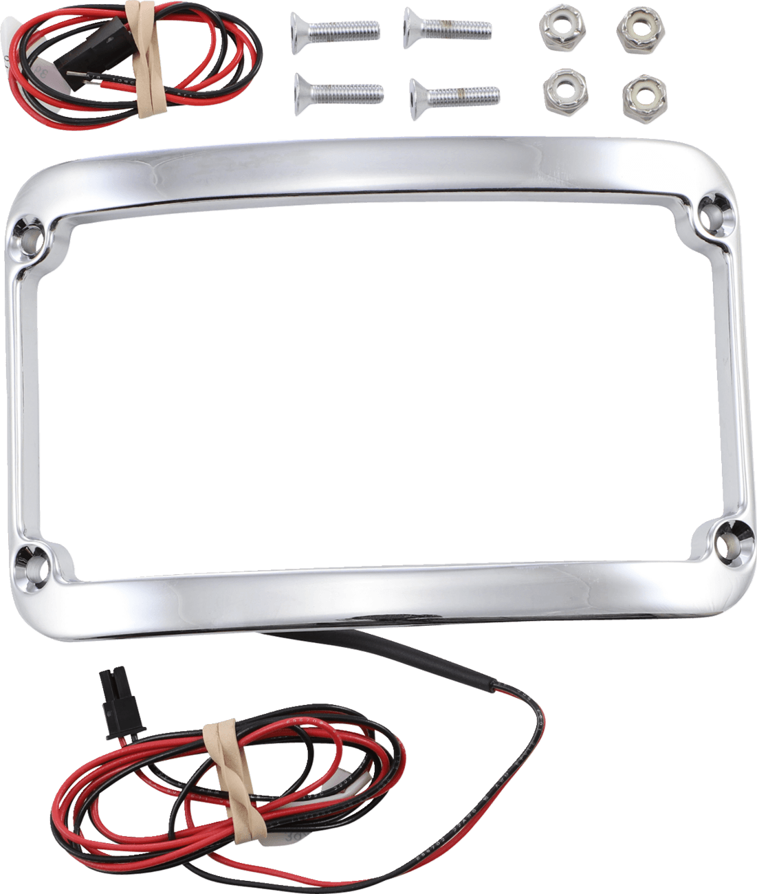 KLOCK WERKS 2030-0839 License Plate Frame - Lighted - Chrome