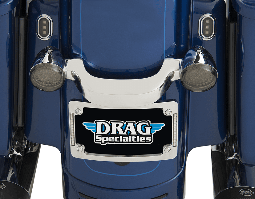CUSTOM DYNAMICS 2030-0843 Tri-Radius License Plate Frame with Flushmount LEDs - Chrome — image 3 of 3
