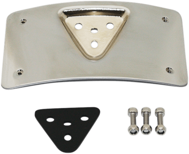 CUSTOM DYNAMICS 2030-0992 Radius License Plate Mount - Chrome