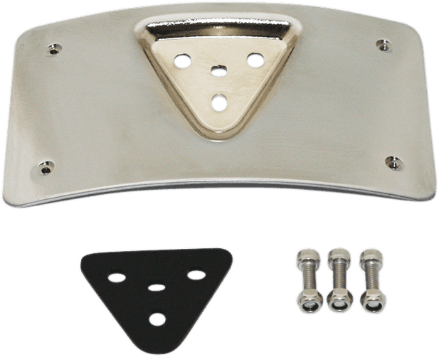 CUSTOM DYNAMICS 2030-0992 Radius License Plate Mount - Chrome