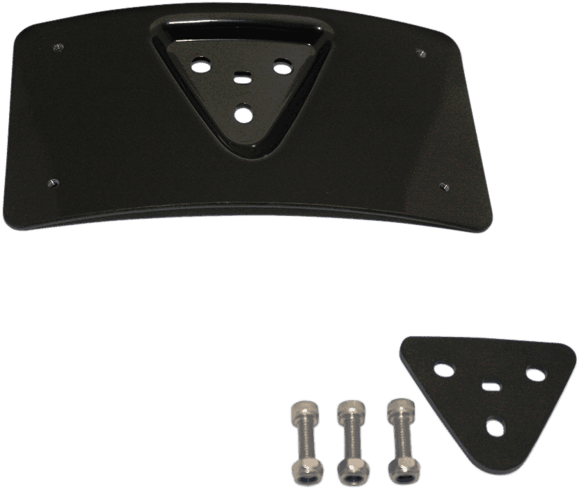 CUSTOM DYNAMICS 2030-0993 Radius License Plate Mount - Black