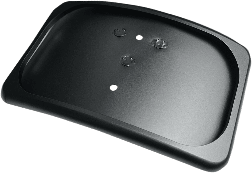 DRAG SPECIALTIES 2030-1013 License Plate Mount - 3 Hole - Flat Black