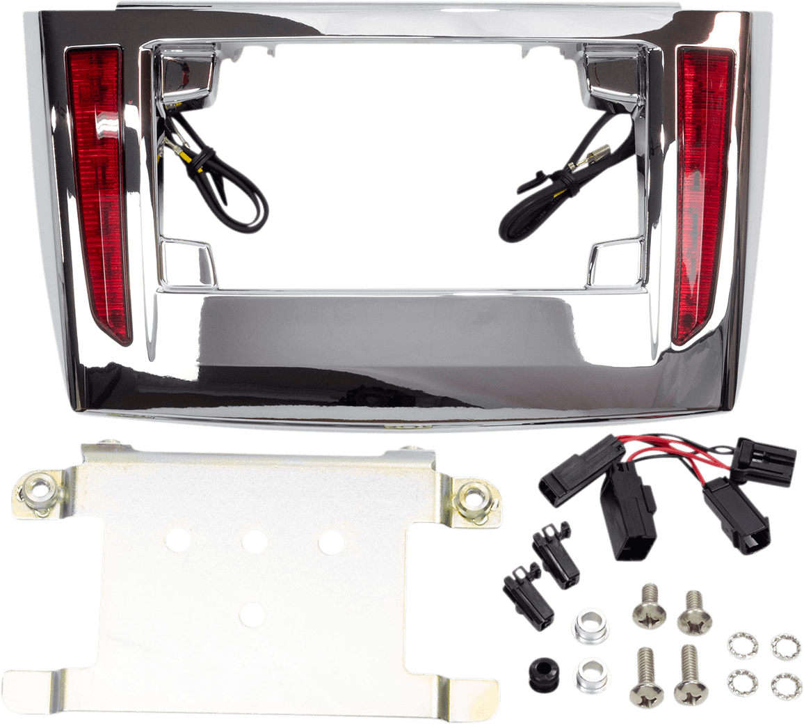 CIRO 2030-1435 License Plate Frame - '09+ Trike - Chrome