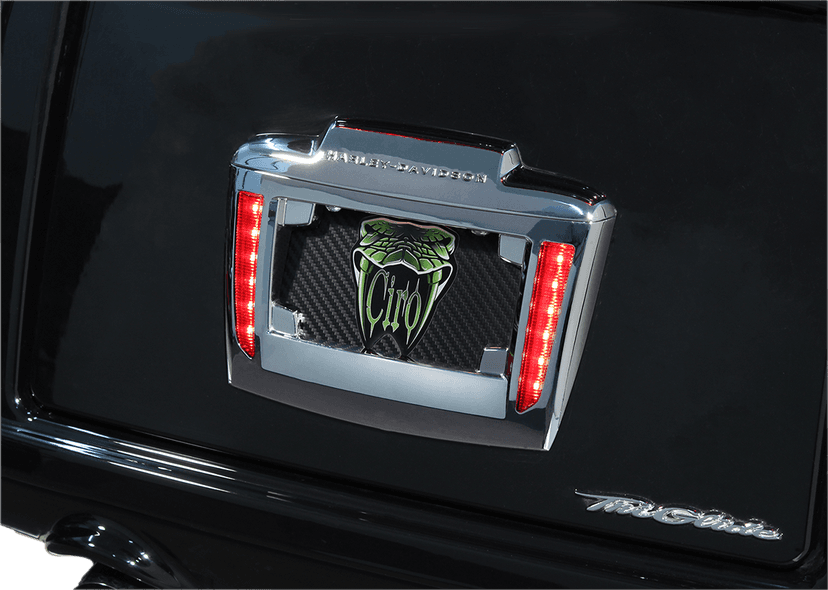 CIRO 2030-1435 License Plate Frame - '09+ Trike - Chrome — image 2 of 2