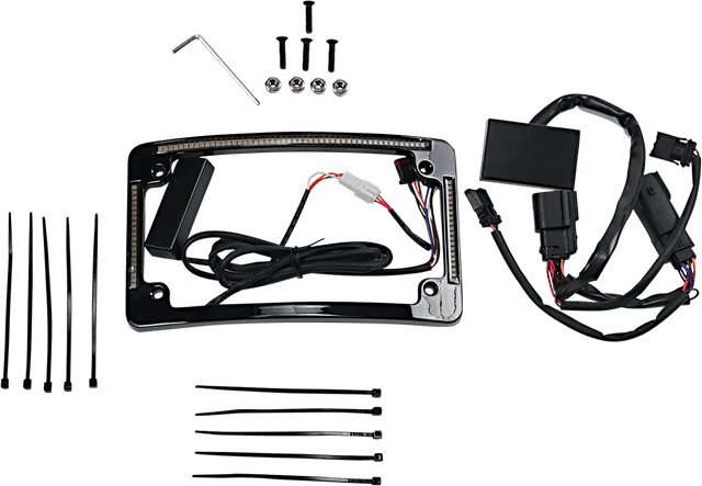 CUSTOM DYNAMICS 2030-1487 Radius License Plate Frame - Black — image 1 of 2