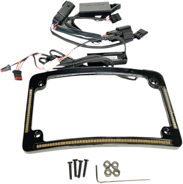 CUSTOM DYNAMICS 2030-1487 Radius License Plate Frame - Black — image 2 of 2
