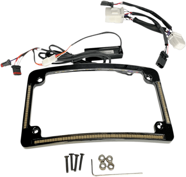 CUSTOM DYNAMICS 2030-1491 Radius License Plate Frame - Black