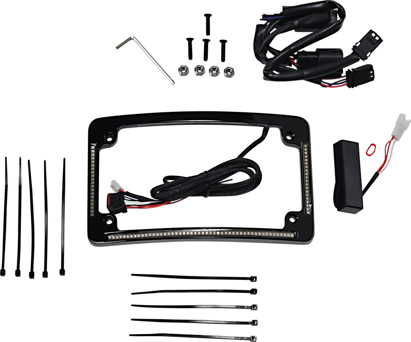 CUSTOM DYNAMICS 2030-1493 Radius License Plate Frame - Black — image 1 of 2