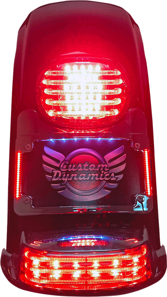CUSTOM DYNAMICS 2030-1495 License Plate Frame/Turn Signal Eliminator - Black — image 3 of 3