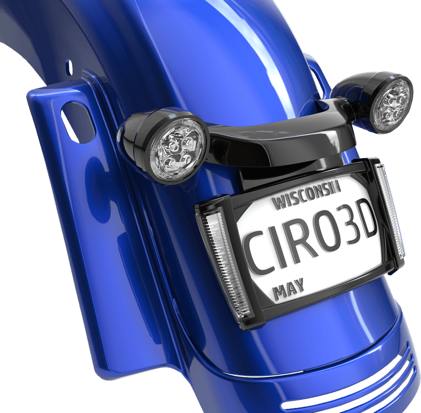 CIRO 2030-2089 License Plate Frame - Black - Smoke — image 2 of 2