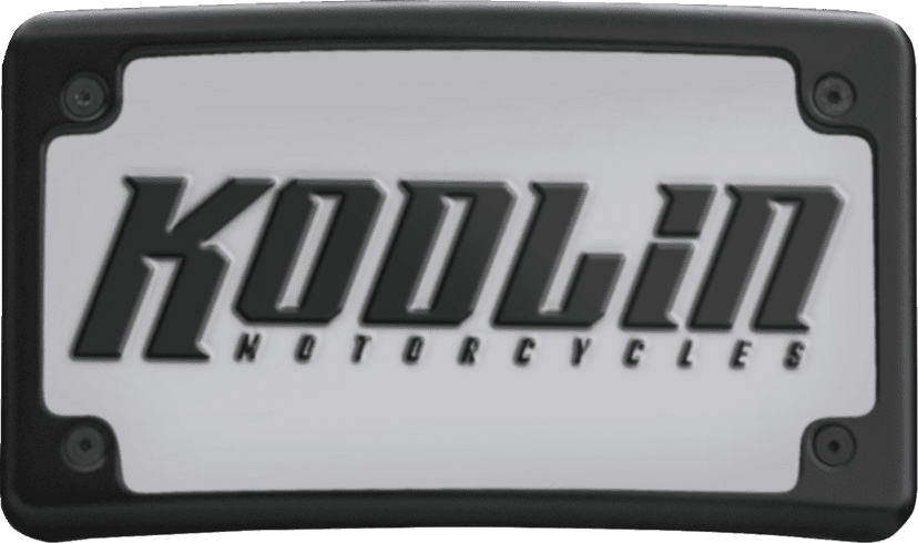 KODLIN USA 2030-2160 License Plate Mount - Curved - Black — image 2 of 4