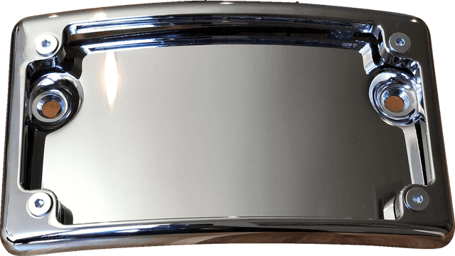 KODLIN USA 2030-2161 License Plate Mount - Curved - Chrome — image 1 of 2