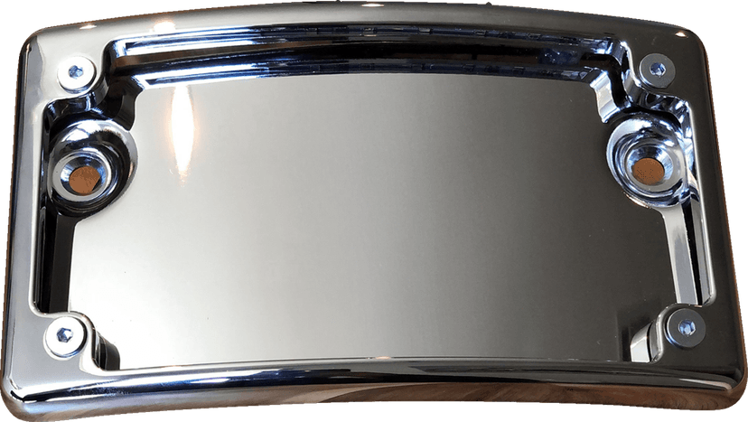 KODLIN USA 2030-2161 License Plate Mount - Curved - Chrome — image 1 of 2