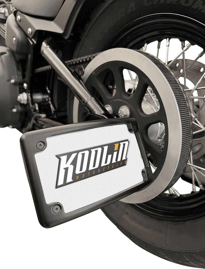 KODLIN USA 2030-2165 License Plate Bracket - Black - M8 Softail — image 3 of 3