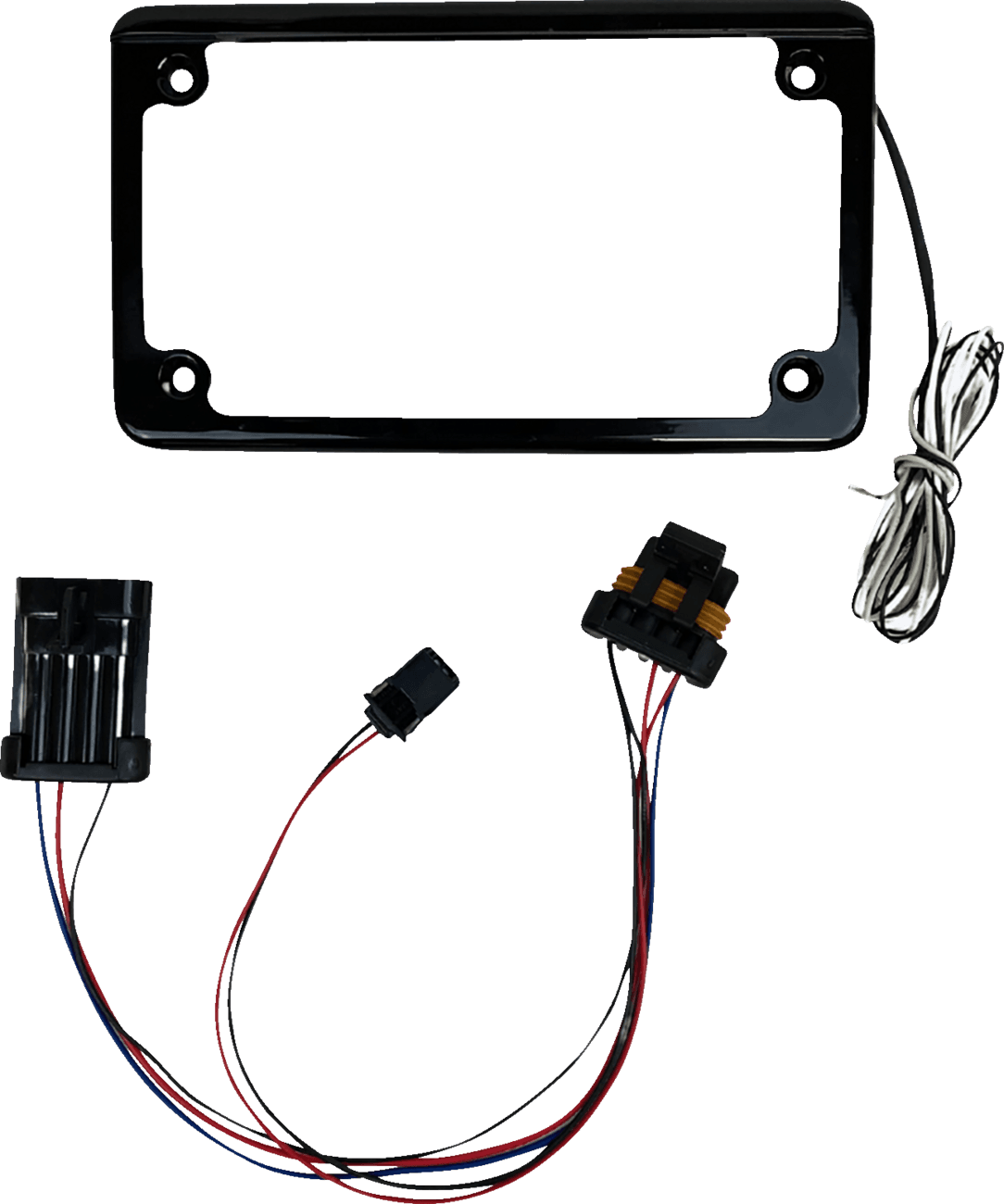 CUSTOM DYNAMICS 2030-2306 Lighted License Plate Frame - Gloss Black - RZR