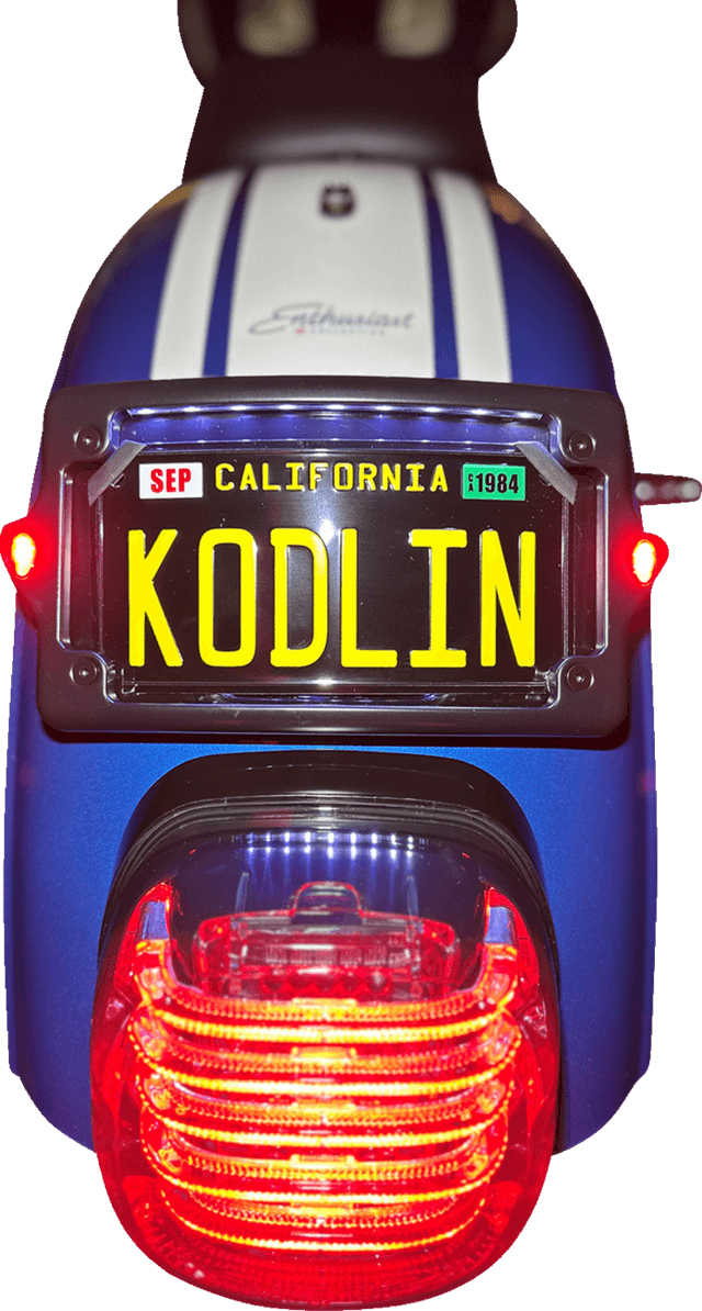 KODLIN USA 2030-2310 License Plate Kit - Amber/Red/White - Black — image 4 of 7