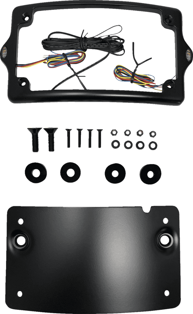 KODLIN USA 2030-2313 License Plate Kit - Amber/Red/White - Black — image 1 of 5