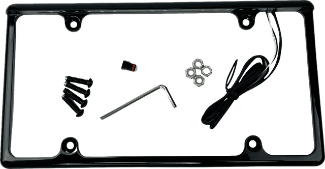 CUSTOM DYNAMICS 2030-2393 License Plate Frame - LED - Gloss Black