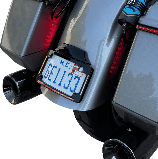 CUSTOM DYNAMICS 2030-2461 License Plate Frame - LED - Black — image 2 of 3