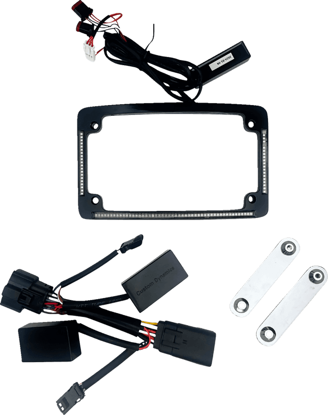 CUSTOM DYNAMICS 2030-2461 License Plate Frame - LED - Black — image 1 of 3