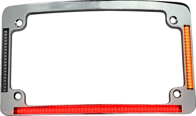 CUSTOM DYNAMICS 2030-2462 License Plate Frame - LED - Chrome — image 1 of 2