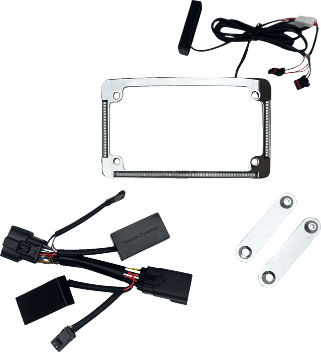 CUSTOM DYNAMICS 2030-2462 License Plate Frame - LED - Chrome — image 2 of 2