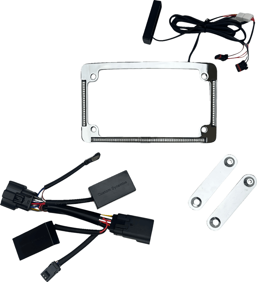 CUSTOM DYNAMICS 2030-2462 License Plate Frame - LED - Chrome — image 2 of 2