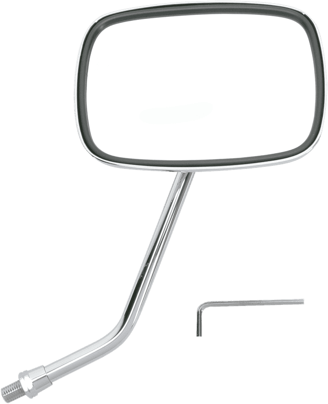 EMGO 2031756 Mirror - "Ride Free" - Side View - Rectangle - M10 x 1.25 (Left Hand) - Chrome - Right — image 2 of 2