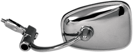 EMGO 2034000 Mirror - Side View/Bar End - Rectangle - Curved - Chrome