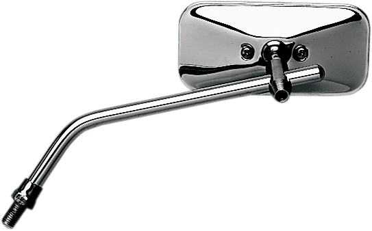 EMGO 2034814 Mirror - Stamped - Chopper - Side View - Rectangle - M10 x 1.25 - Chrome - Left