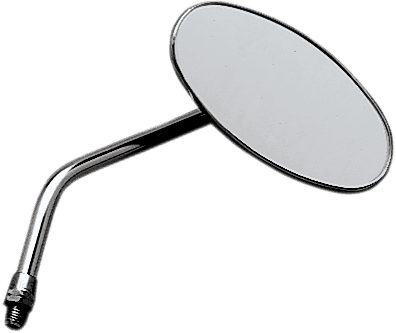 EMGO 2034836 Mirror - Die-Cast - Chopper - Side View - Oval - M10 x 1.25 (Left Hand) - Chrome - Right