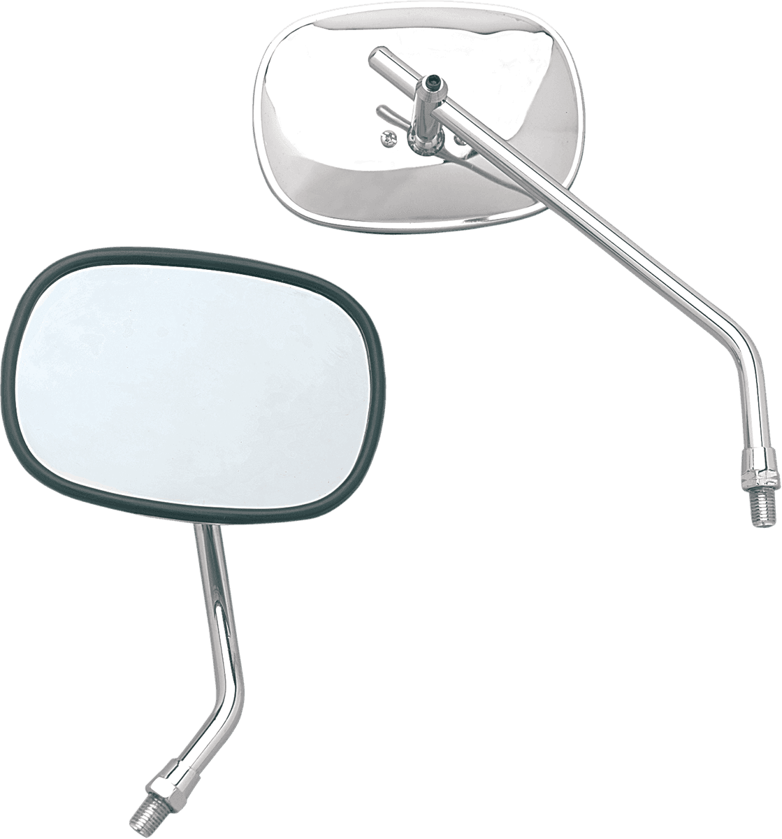 EMGO 2034900 Mirror - Stamped - Plain - Side View - Rectangle - M10 x 1.25 - Chrome - Left/Right