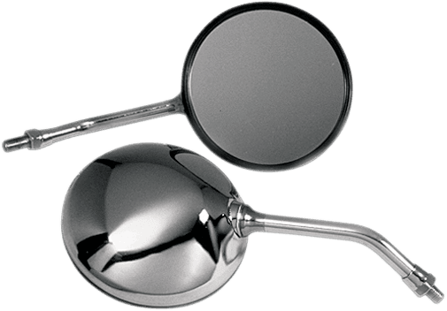 EMGO 2037300 Mirror - CB-Style - Side View - Round - Chrome