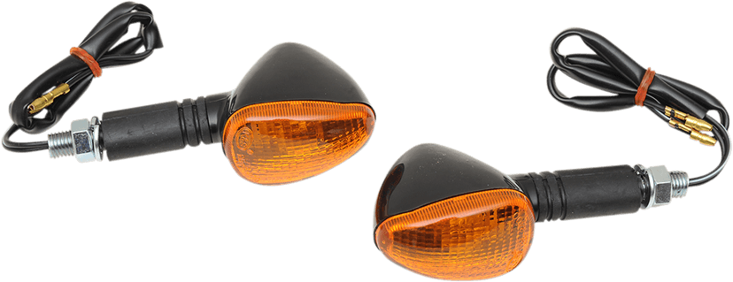 K&S TECHNOLOGIES 2040-0260 Marker Lights - Single Filament - Black/Amber