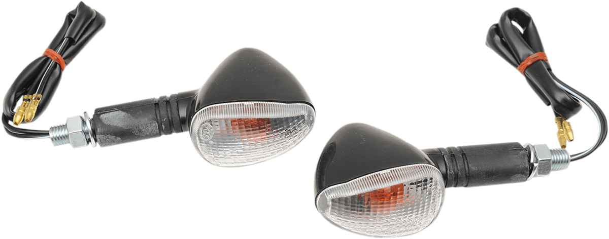 K&S TECHNOLOGIES 2040-0263 Marker Lights - Single Filament - Black/Clear