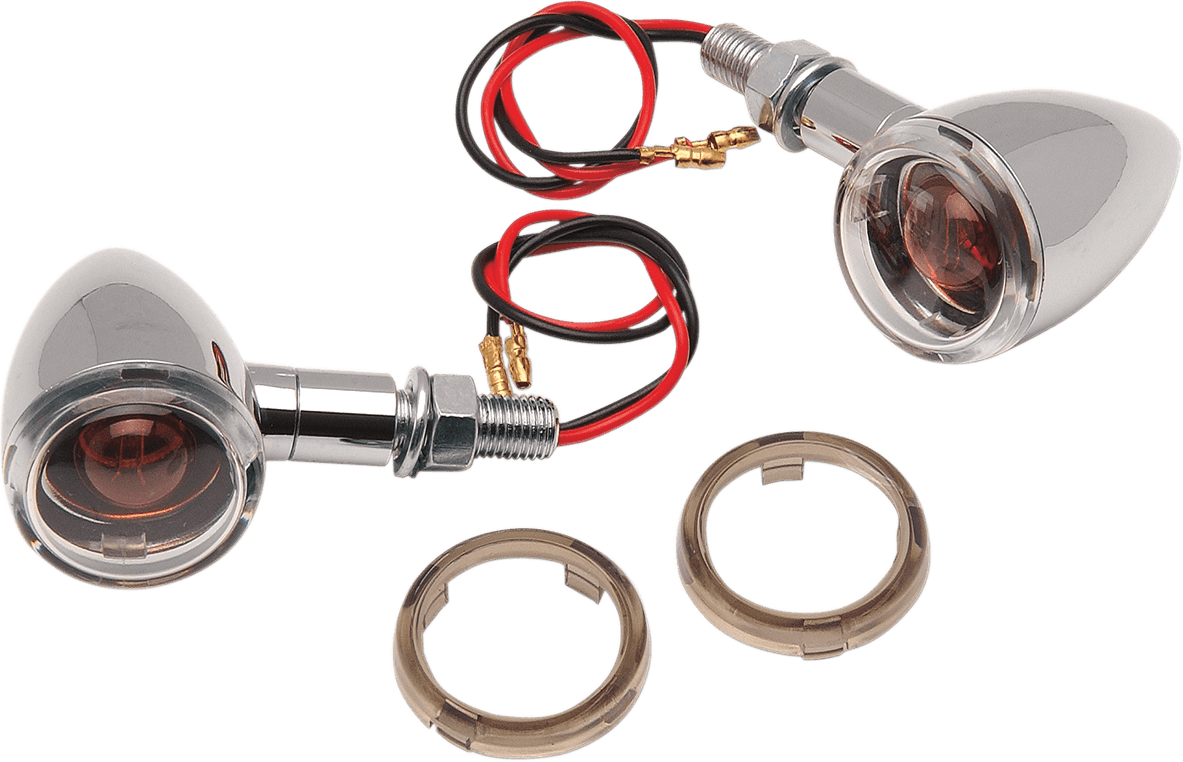 DRAG SPECIALTIES 2040-0277 Mini-Duece Marker Light Kit - Clear/Smoke