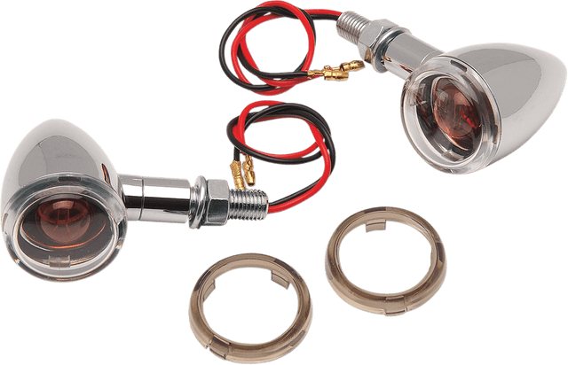 DRAG SPECIALTIES 2040-0277 Mini-Duece Marker Light Kit - Clear/Smoke