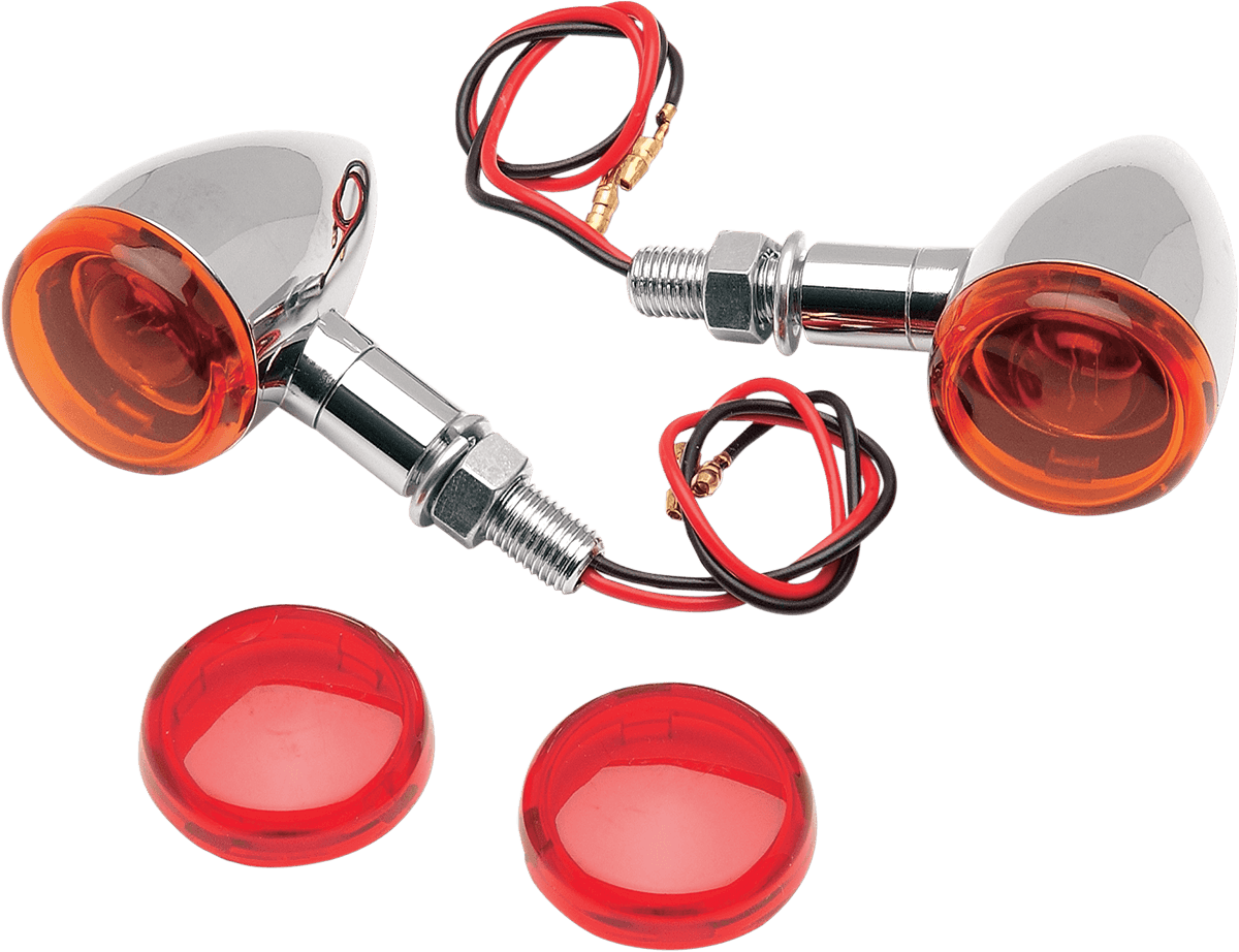 DRAG SPECIALTIES 2040-0278 Mini-Duece Marker Light Kit - Amber/Red
