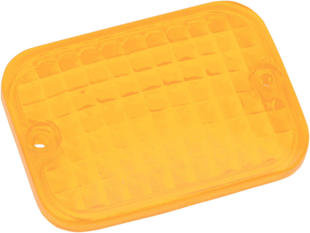 DRAG SPECIALTIES 2040-0299 Replacement Rectangular Lens - Amber