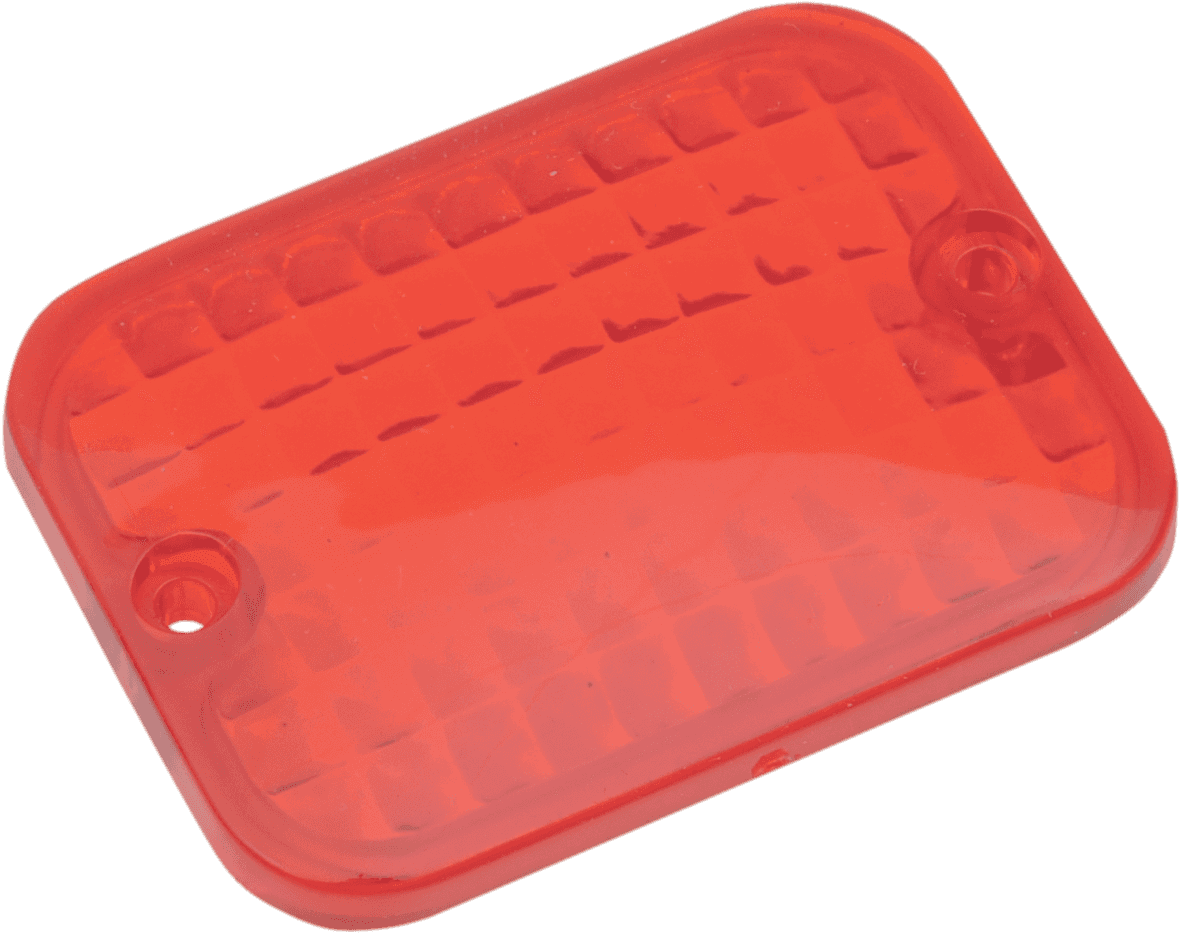 DRAG SPECIALTIES 2040-0300 Replacement Rectangular Lens - Red