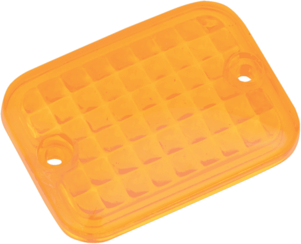 DRAG SPECIALTIES 2040-0301 Replacement Mini Rectangular Lens - Amber